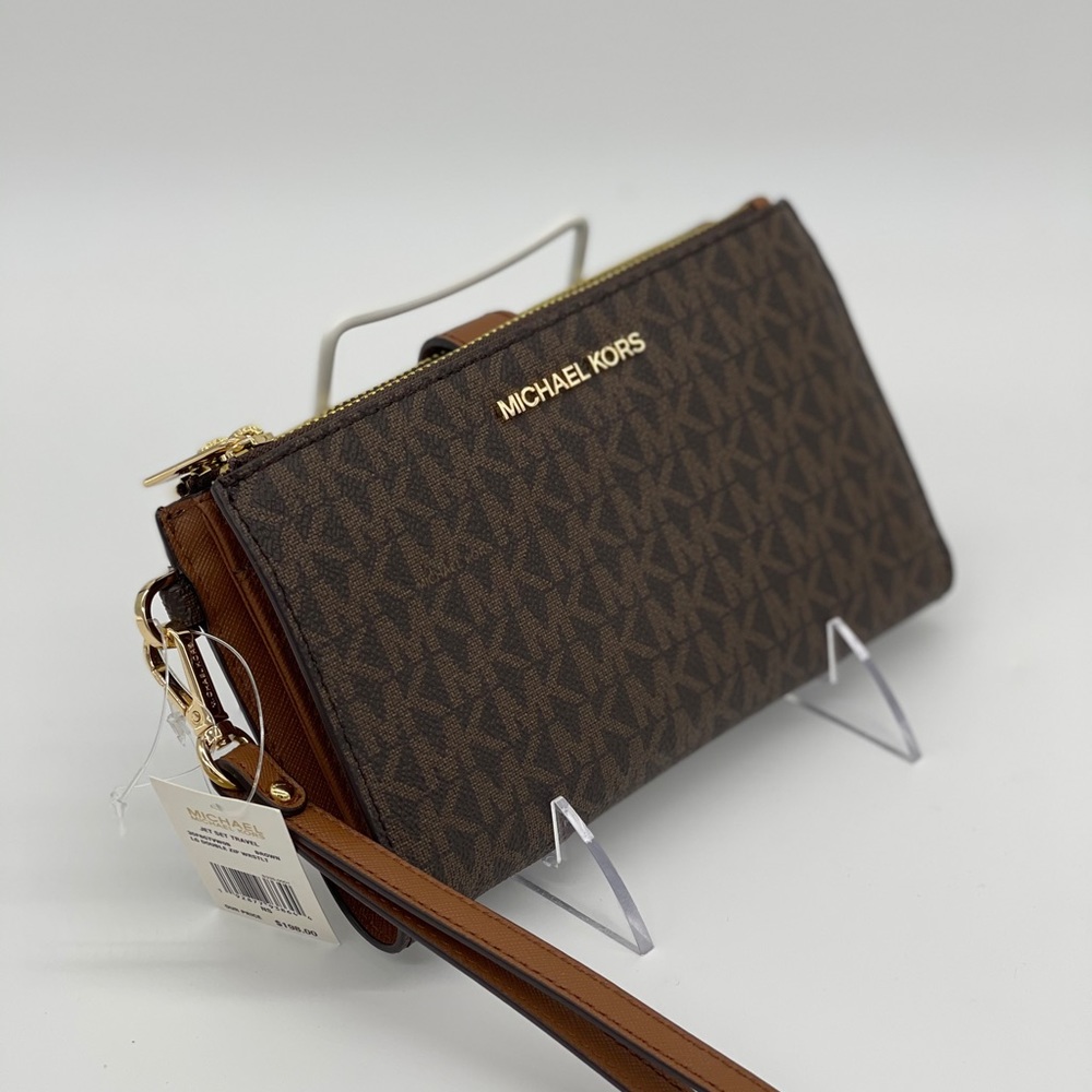 Michael Kors Double Zip Wallet Wristlet